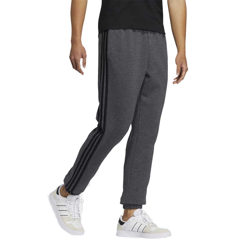 Tuta Adidas 3 Stripes Fleece Tapered Pant Dark Grey Heather