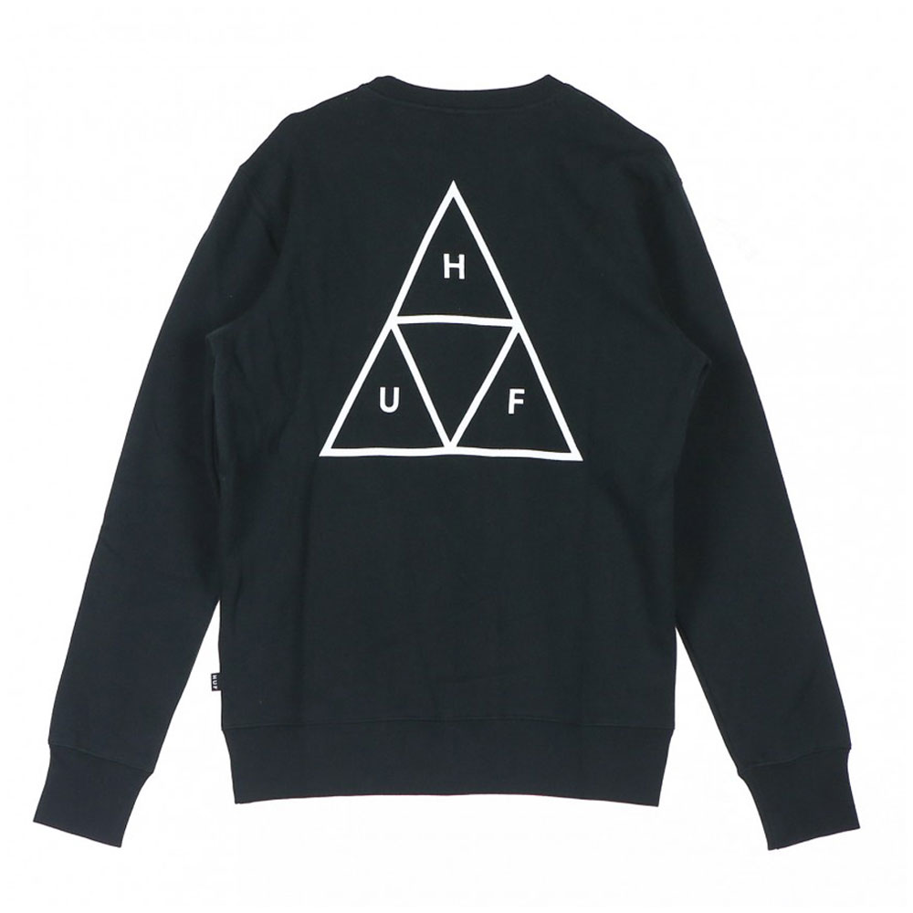 Felpa Huf Essential TT Crew Black