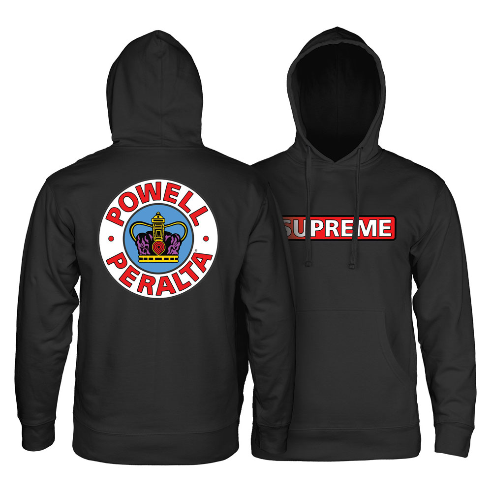 Felpa Powell Peralta Supreme Hoodie Black