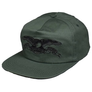 antihero_skateboards_basic_eagle_emb_snapback_cap_green_1