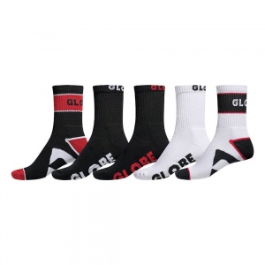globe_destroyer_crew_sock_5_pack_red_1