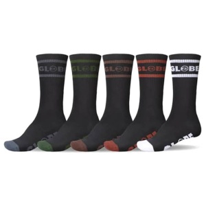 globe_tilt_crew_hi_sock_5_pack_black_assorted