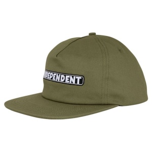 independent_bar_logo_snapback_unstructured_hat_army_green_1