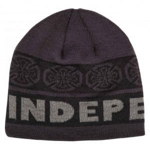 independent_beanie_woven_crosses_black_grey_1