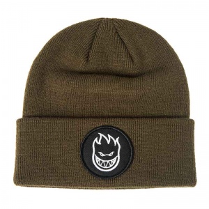 spitfire_beanie_bighead_circle_cuff_olive_1