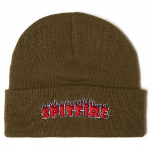 spitfire_flash_fire_beanie_olive_red_1