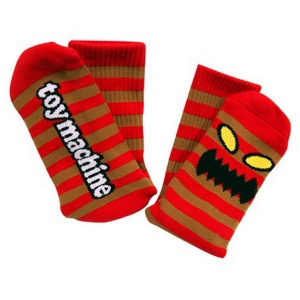 toy_machine_socks_monster_stripe_brown_red_4