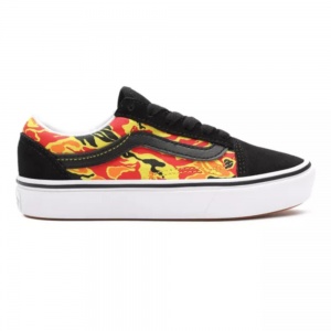 vans_comfycush_old_skool_kids_flame_black_true_white_1